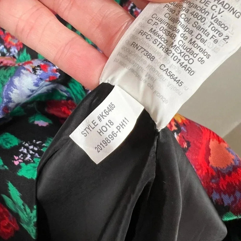 J. Crew Floral Sheath Dress Size 8 Work Career Office Professional Church K6485 - Picture 12 of 12